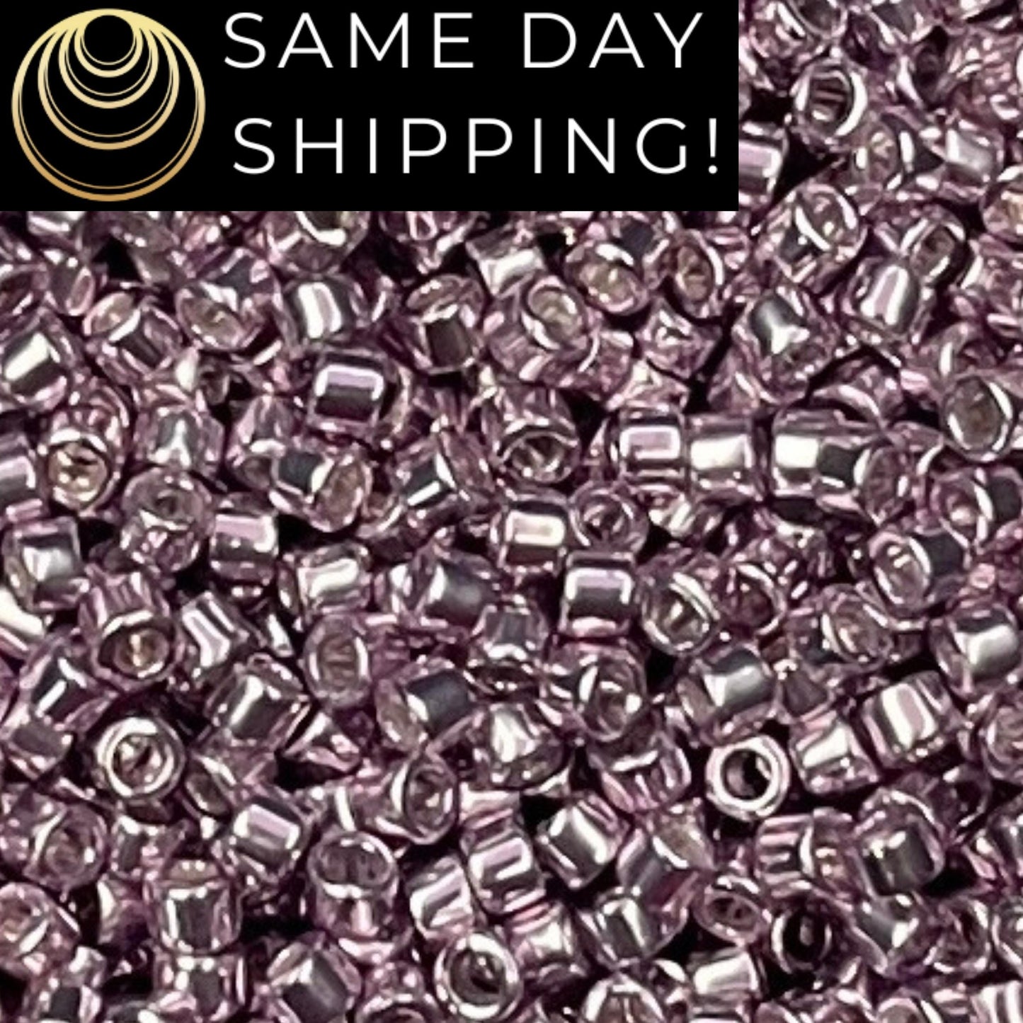 DB0429 11/0 Miyuki Delica Beads Galvanized Mauve