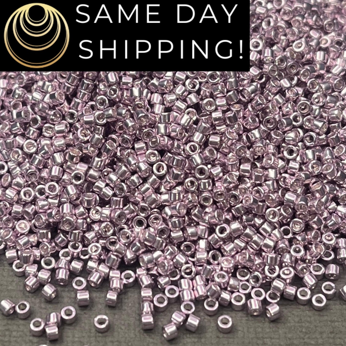 DB0429 11/0 Miyuki Delica Beads Galvanized Mauve