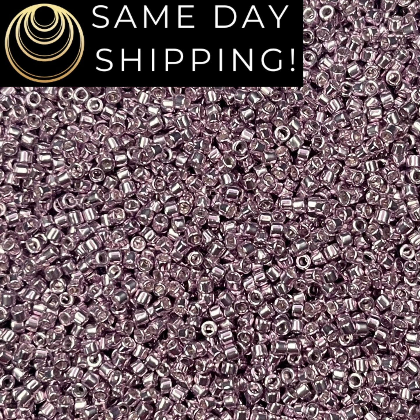 DB0429 11/0 Miyuki Delica Beads Galvanized Mauve