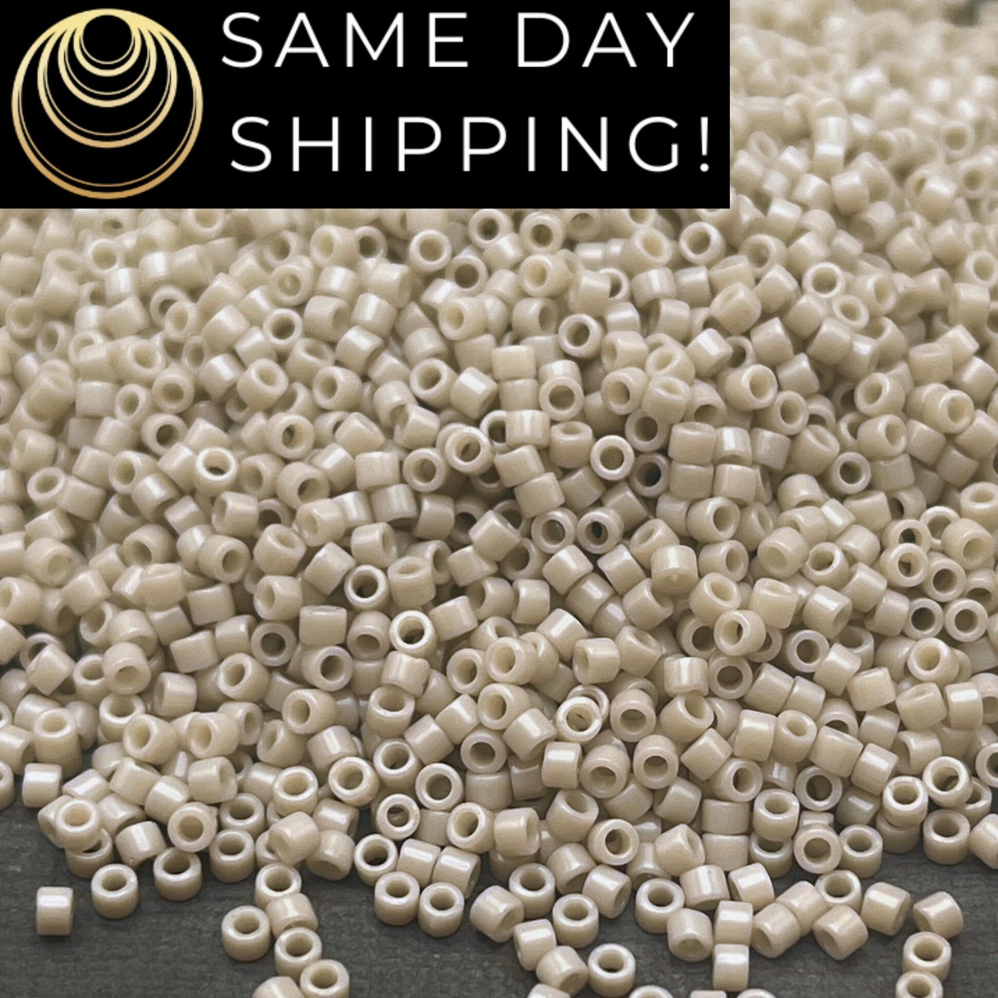 DB0261 11/0 Miyuki Delica Beads Opaque Linen Luster
