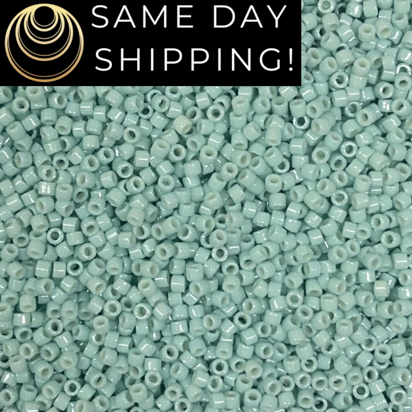 DB2356 11/0 Miyuki Delica Beads Duracoat Opaque Dyed Pale Turquoise