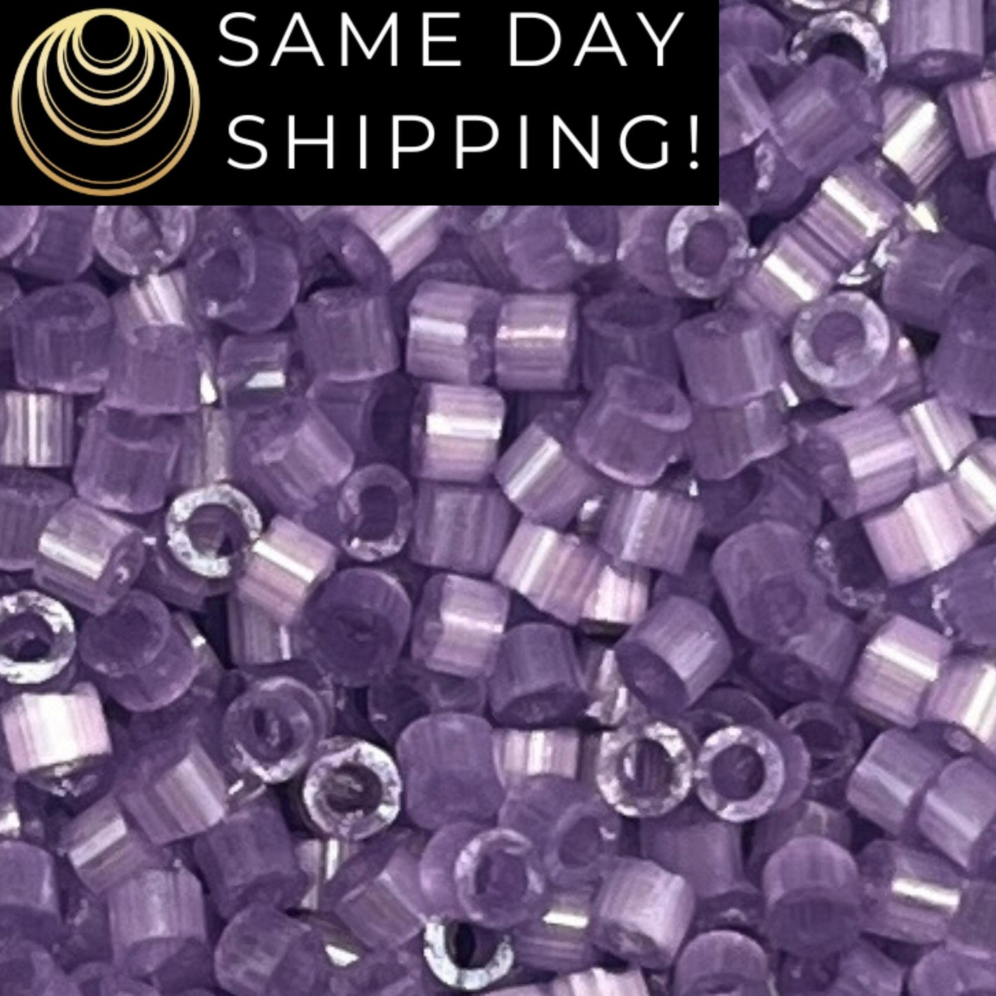 DB1809 11/0 Miyuki Delica Beads Dyed Lilac Silk Satin