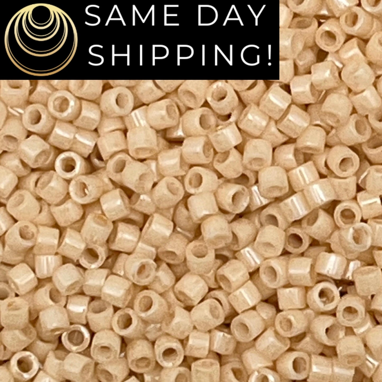 DB0204 11/0 Miyuki Delica Beads Antique Beige Ceylon
