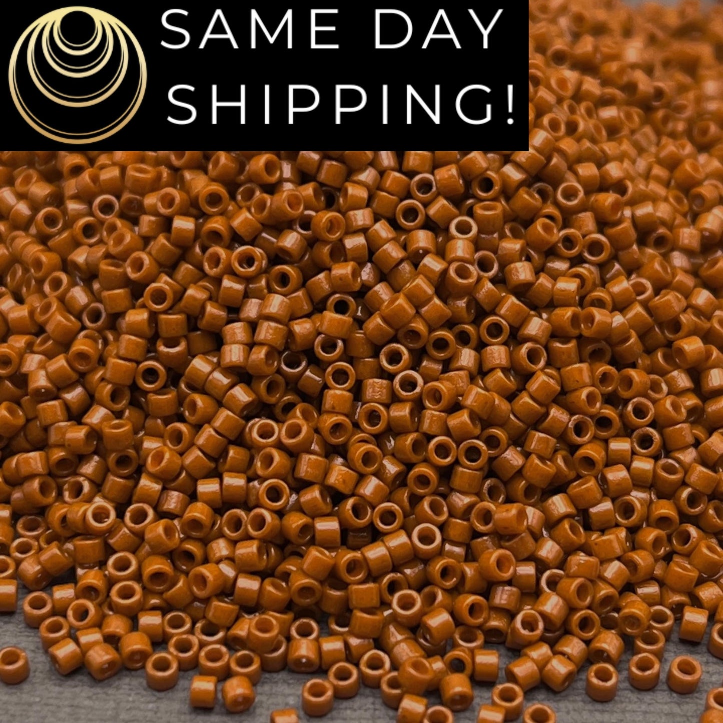 DB2109 11/0 Miyuki Delica Beads Duracoat Opaque Sienna Brown