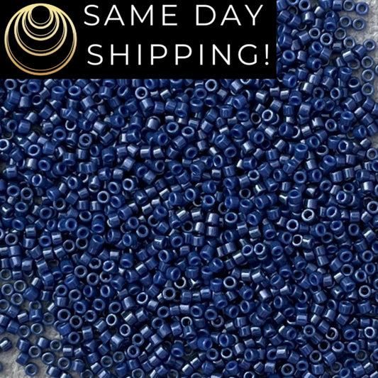 DB2143 11/0 Miyuki Delica Beads Duracoat Opaque Dyed Navy