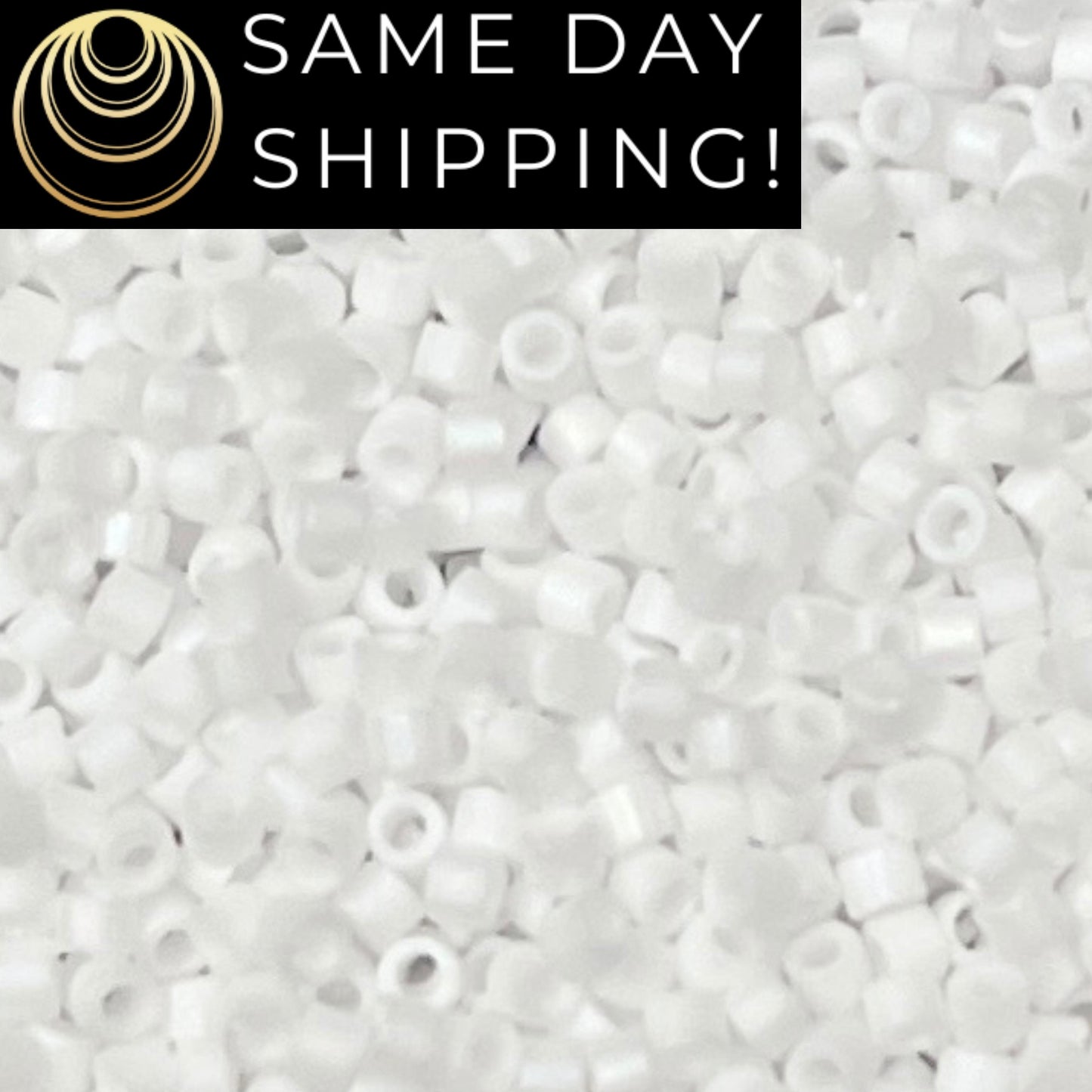 DB0351 11/0 Miyuki Delica Beads Matte White