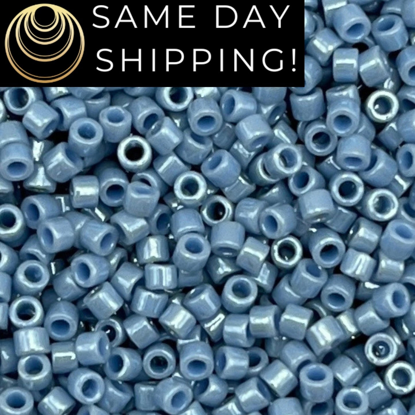 DB0266 11/0 Miyuki Delica Beads Opaque Denim Blue Luster