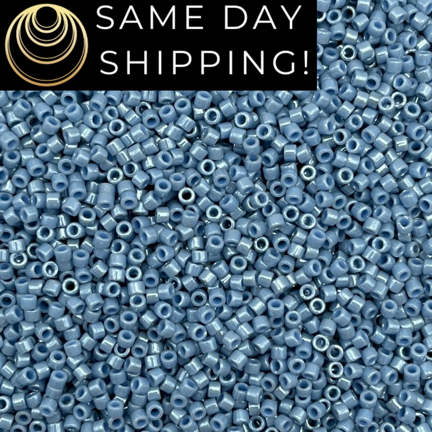DB0266 11/0 Miyuki Delica Beads Opaque Denim Blue Luster