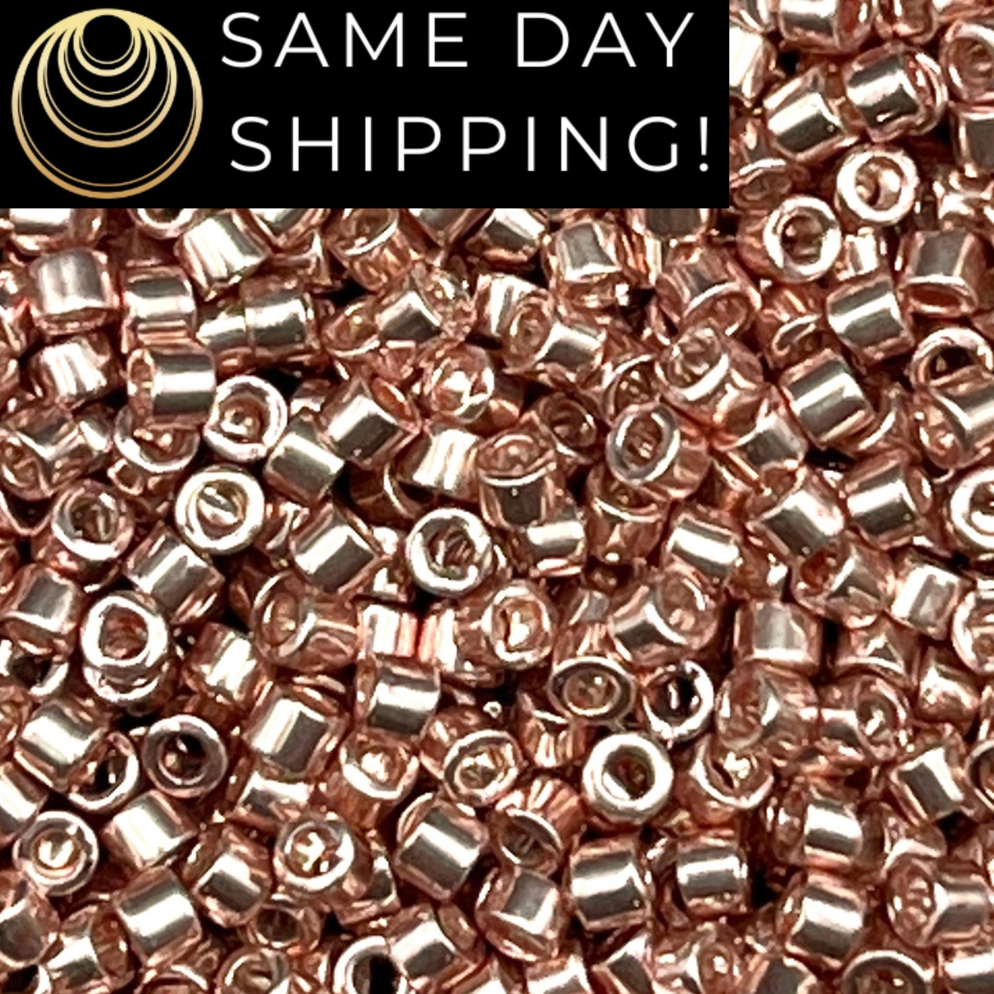 DB0418 11/0 Miyuki Delica Beads Galvanized Blush