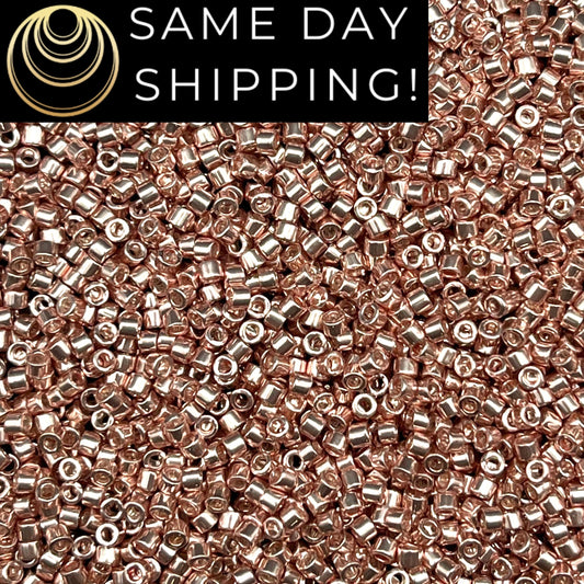 DB0418 11/0 Miyuki Delica Beads Galvanized Blush