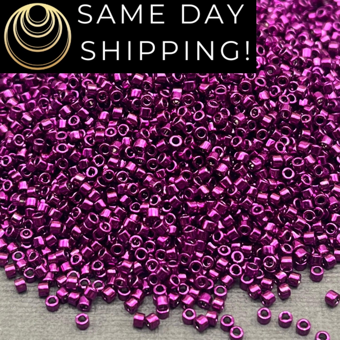 DB0463 11/0 Miyuki Delica Beads Galvanized Dark Magenta