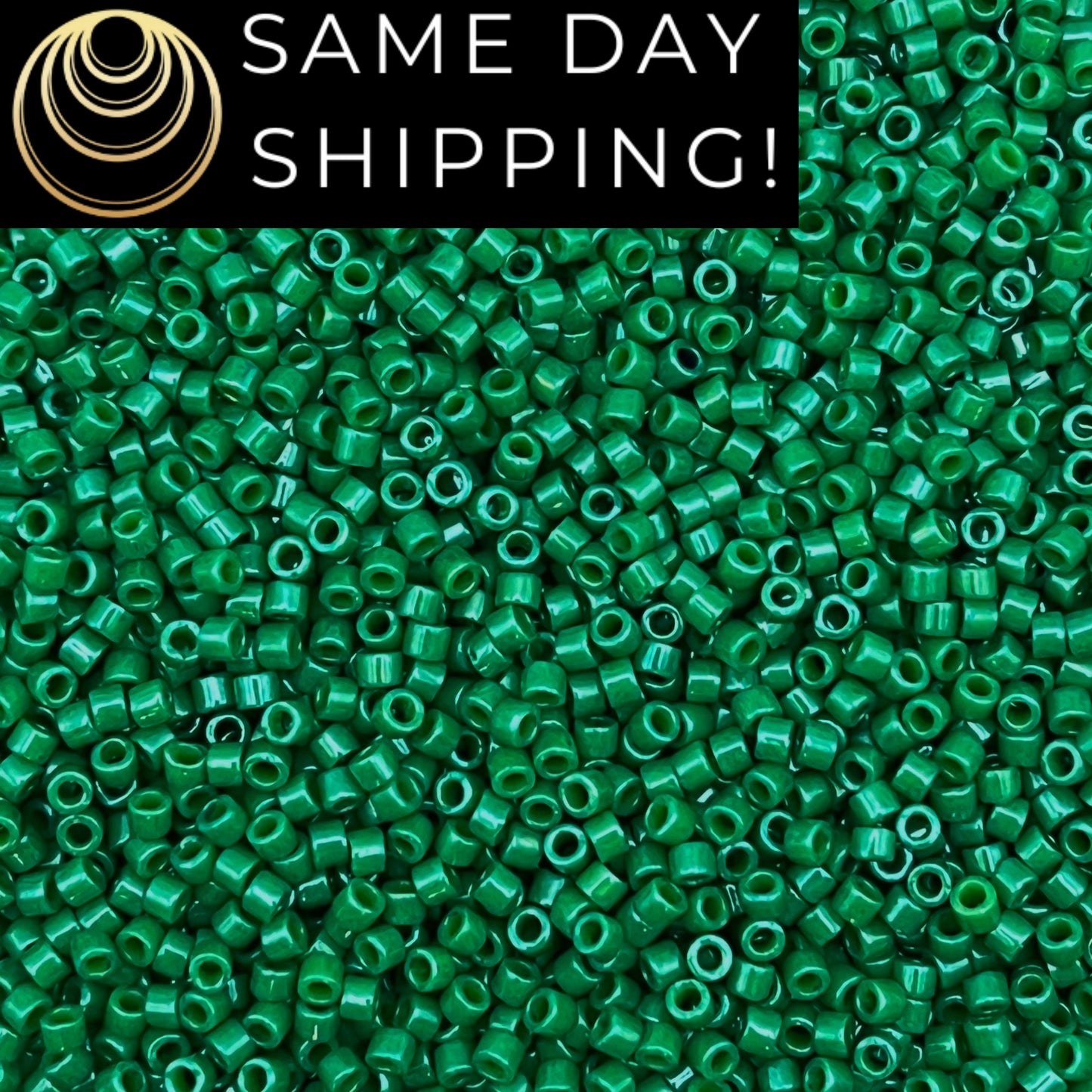 DB0656 11/0 Miyuki Delica Beads Dyed Opaque Green