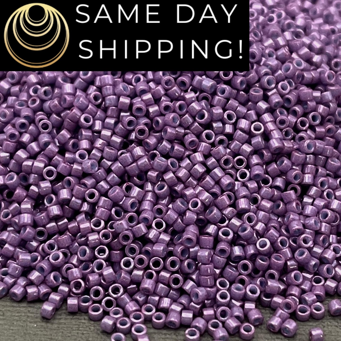 DB0660 11/0 Miyuki Delica Beads Dyed Opaque Dark Orchid