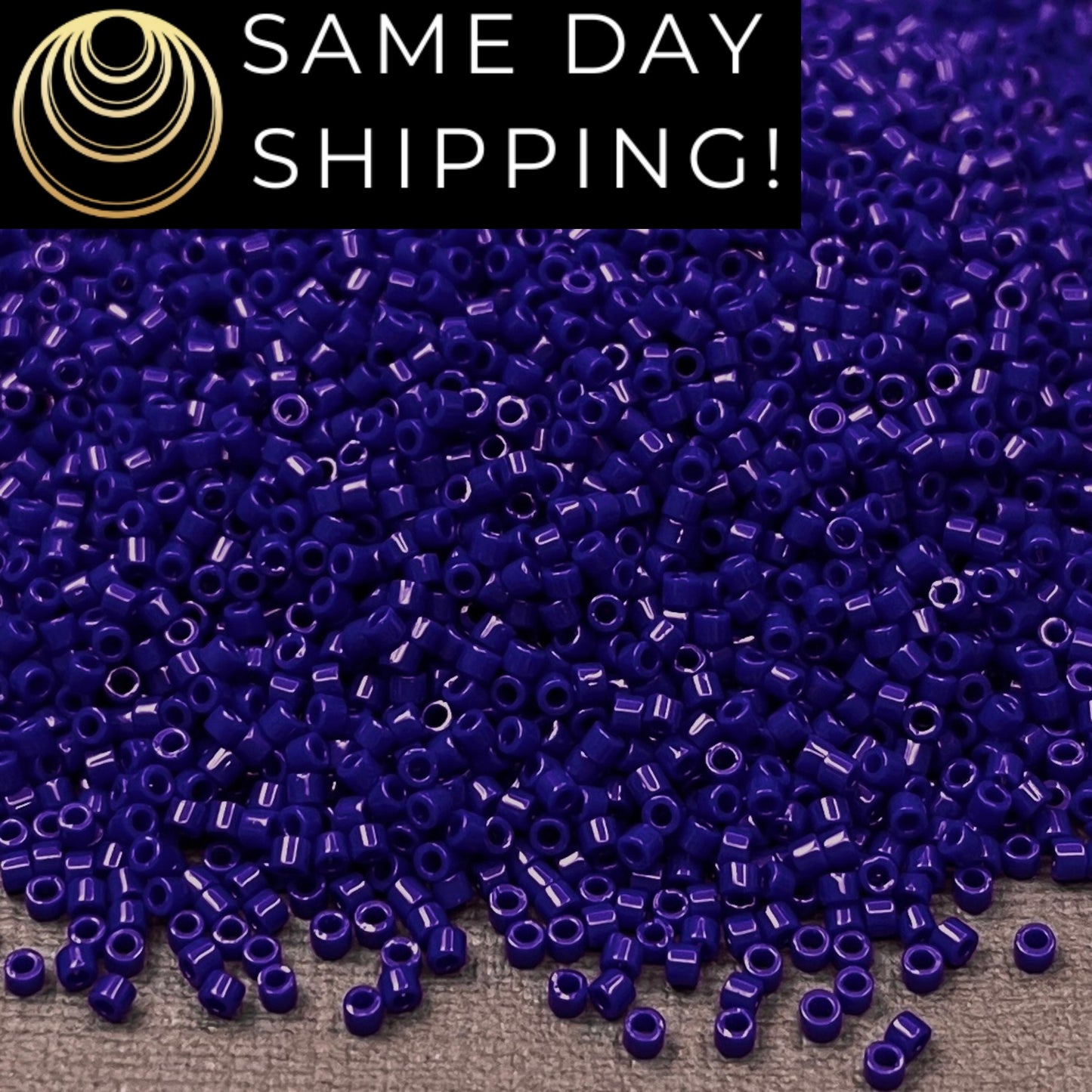 DB0726 11/0 Miyuki Delica Beads Opaque Cobalt Blue