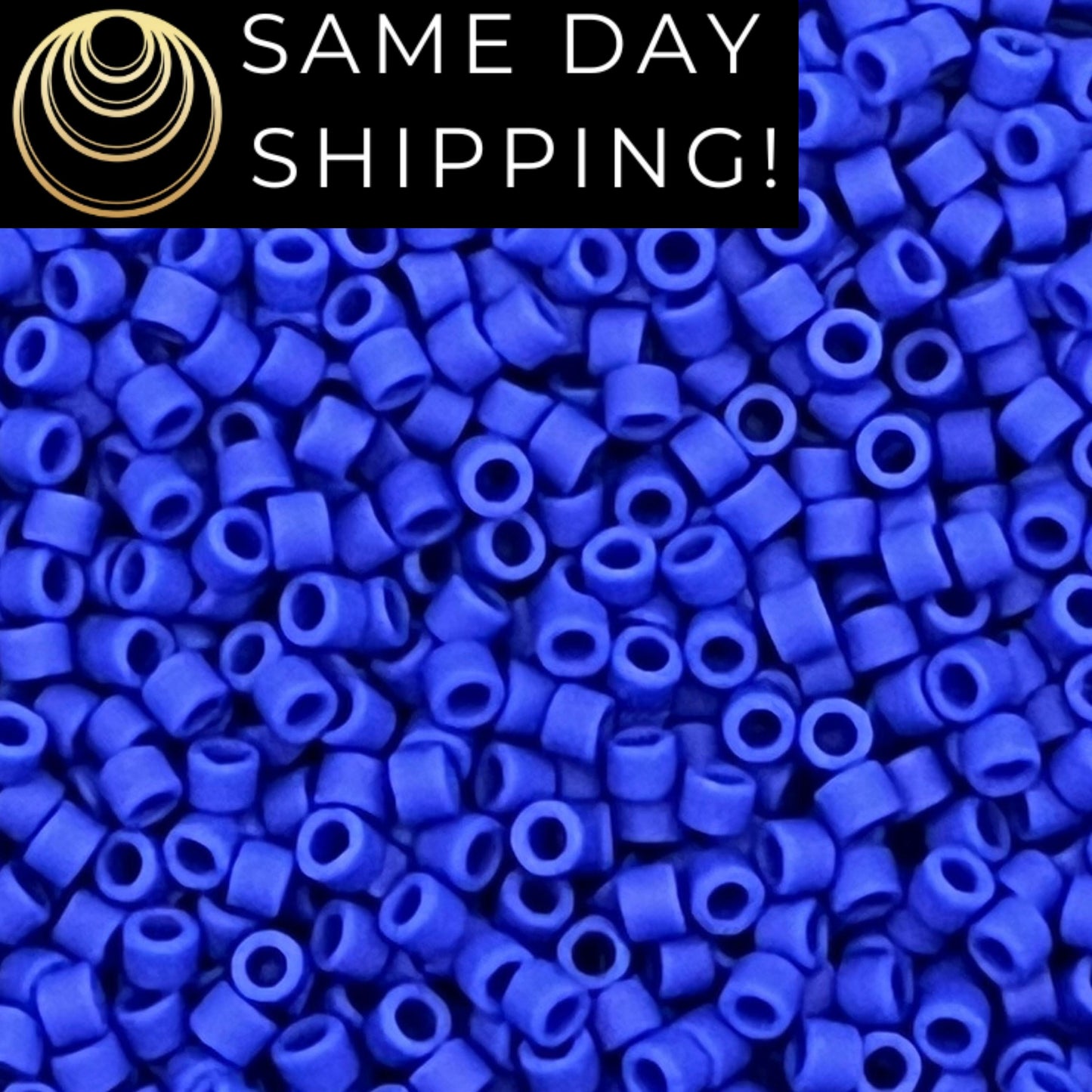 DB0756 11/0 Miyuki Delica Beads Matte Opaque Cobalt Blue