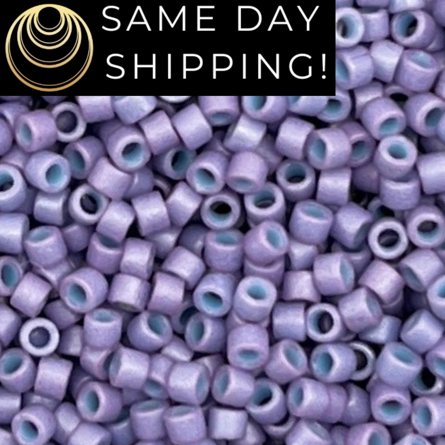 DB0799 11/0 Miyuki Delica Beads Dyed Semi-Matte Opaque Lavender