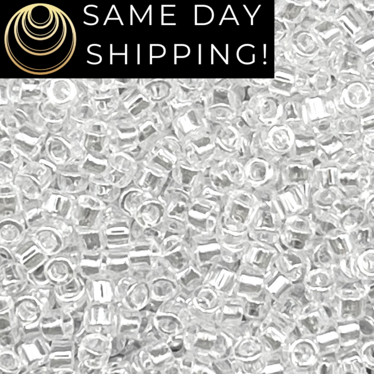 DB0050 11/0 Miyuki Delica Beads Crystal Luster