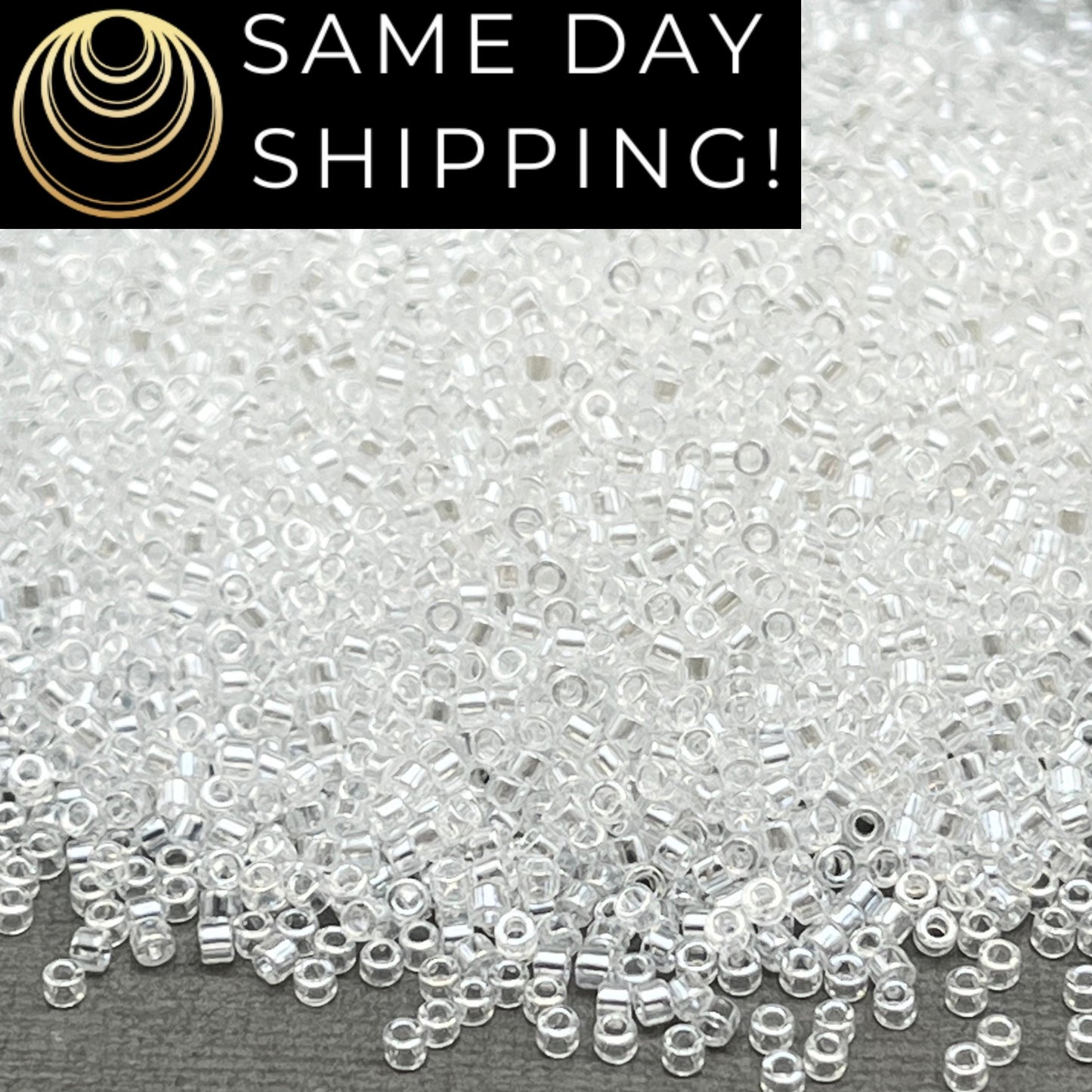 DB0050 11/0 Miyuki Delica Beads Crystal Luster