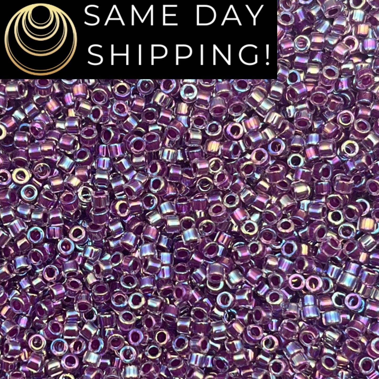 DB0056 11/0 Miyuki Delica Beads Raspberry Lined Crystal AB