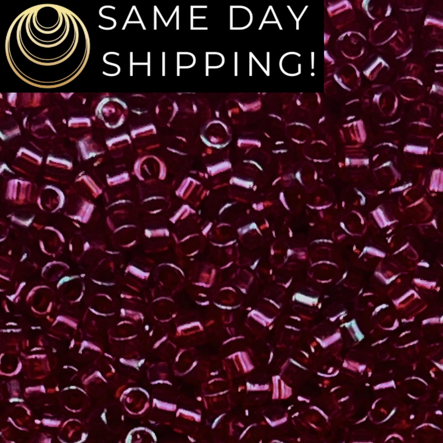 DB0105 11/0 Miyuki Delica Beads Garnet Gold Luster
