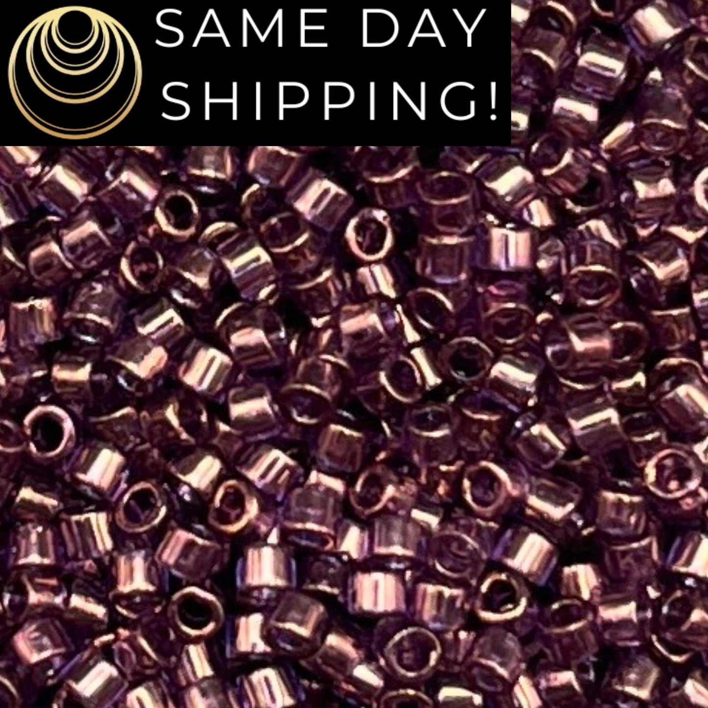 DB0117 11/0 Miyuki Delica Beads Violet Gold Luster
