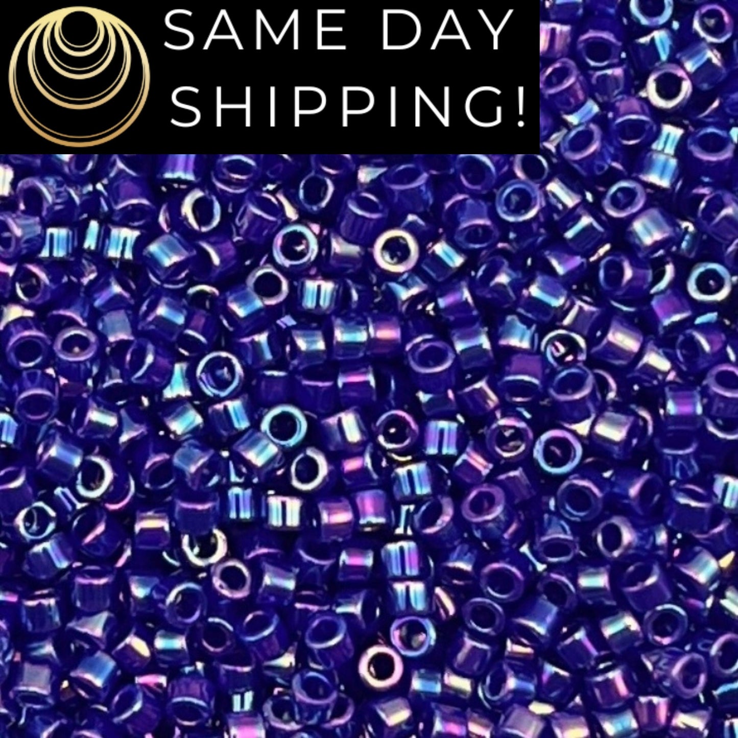 DB0165 11/0 Miyuki Delica Beads Opaque Cobalt Blue AB