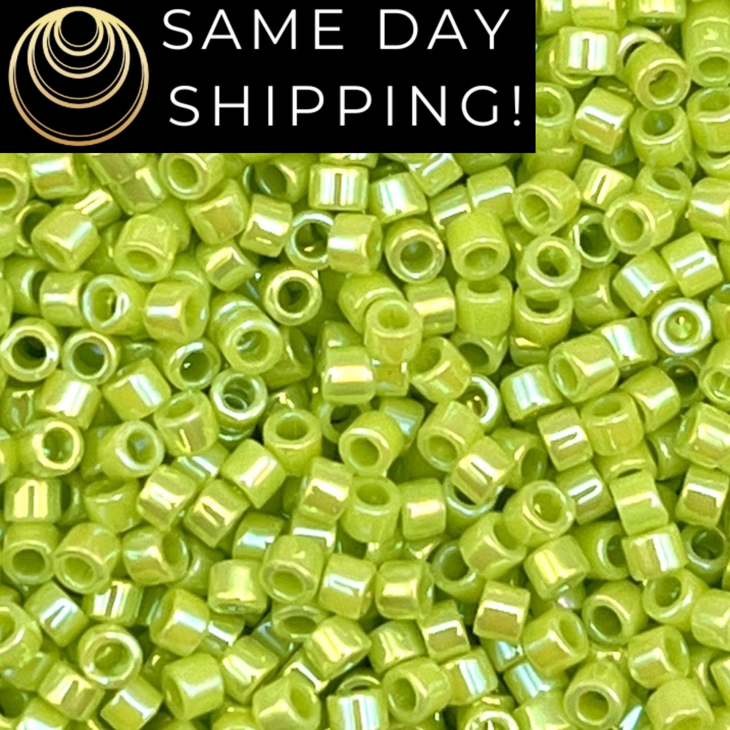 DB0169 11/0 Miyuki Delica Beads Opaque Chartreuse AB