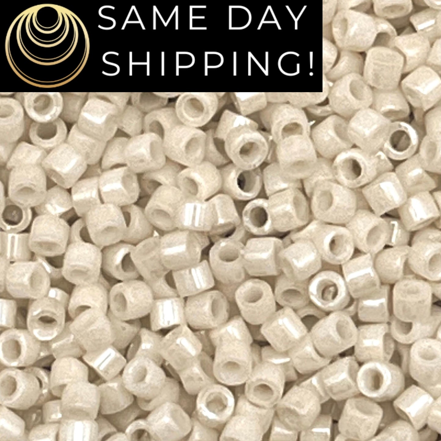 DB0211 11/0 Miyuki Delica Beads Opaque Limestone Luster