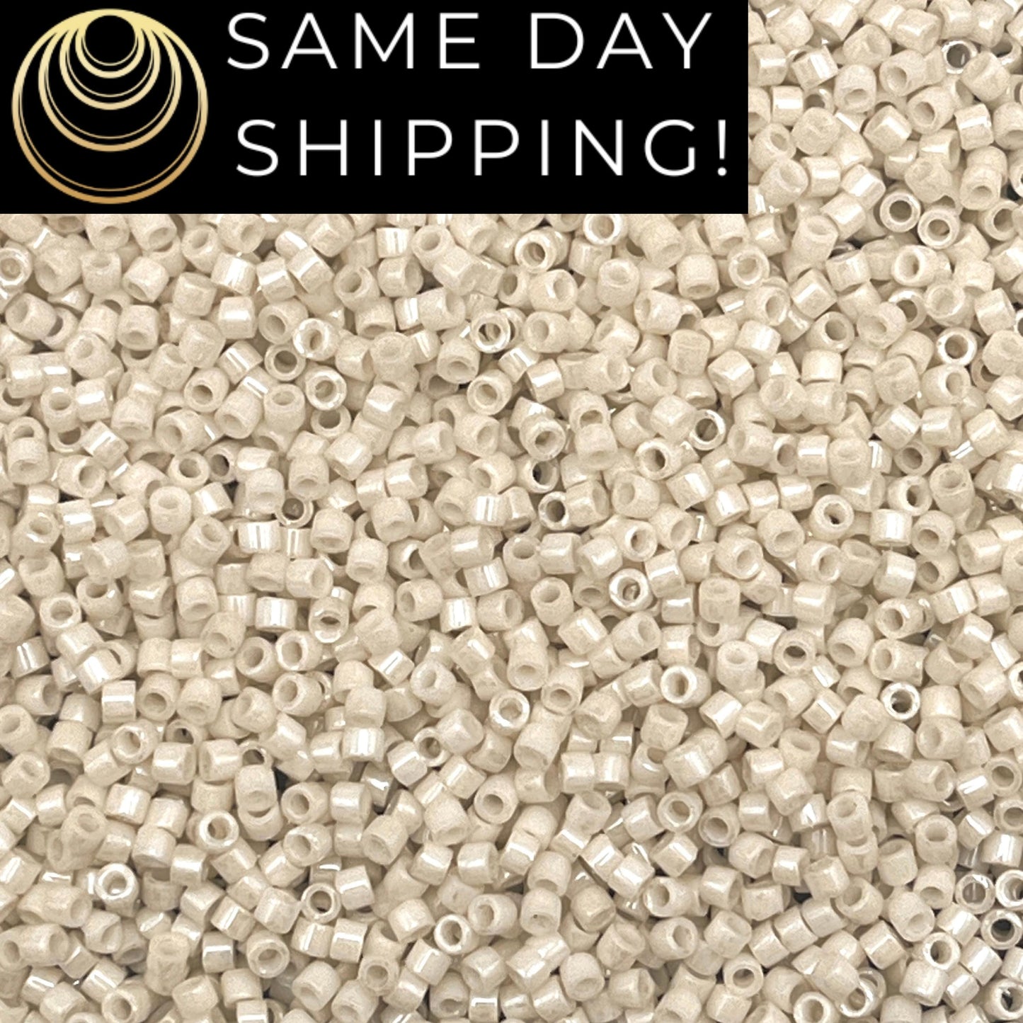 DB0211 11/0 Miyuki Delica Beads Opaque Limestone Luster