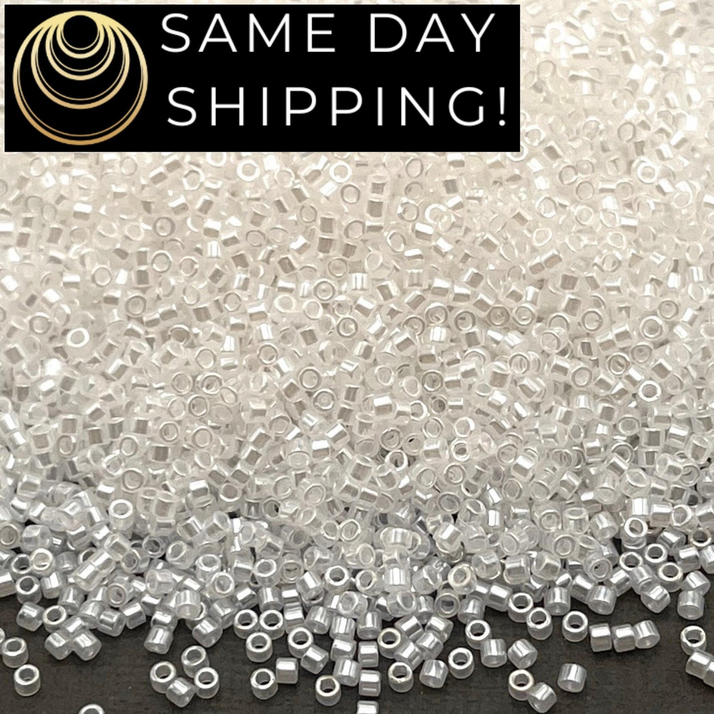 DB0231 11/0 Miyuki Delica Beads Crystal Ceylon