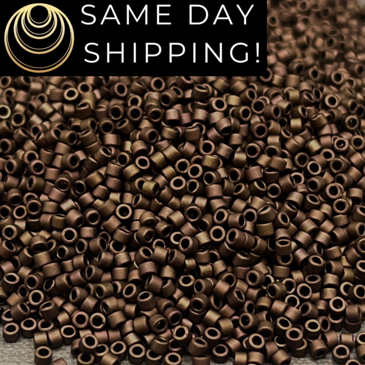 DB0311 11/0 Miyuki Delica Beads Matte Metallic Dark Olive