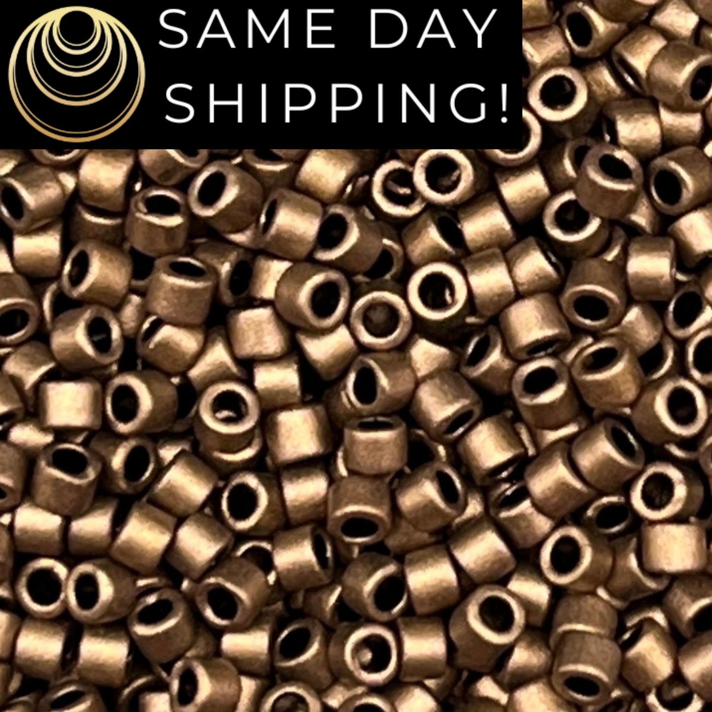 DB0322 11/0 Miyuki Delica Beads Matte Metallic Dark Bronze