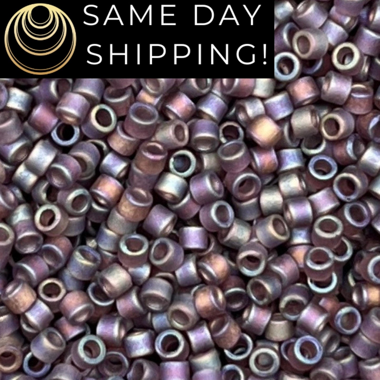 DB0869 11/0 Miyuki Delica Beads Matte Transparent Mauve AB