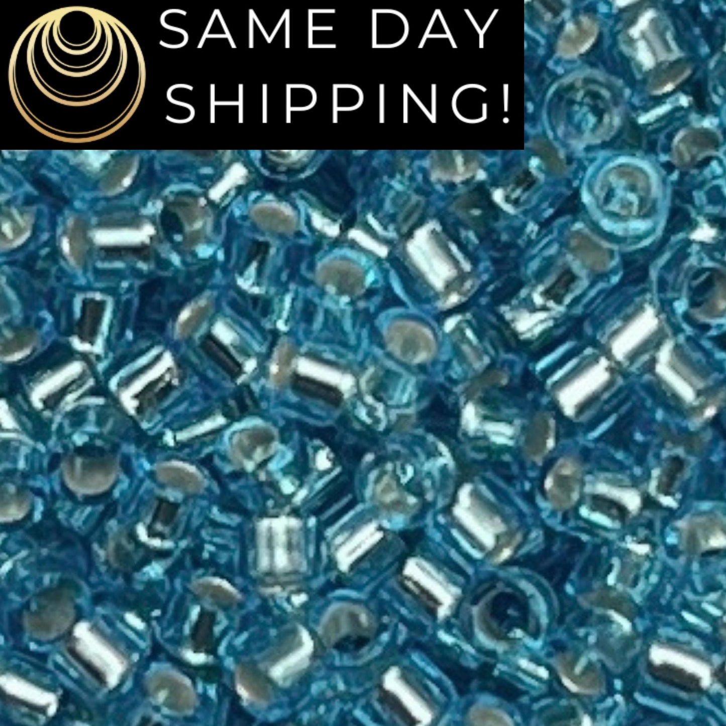 DB1209 11/0 Miyuki Delica Beads Silver Lined Ocean Blue