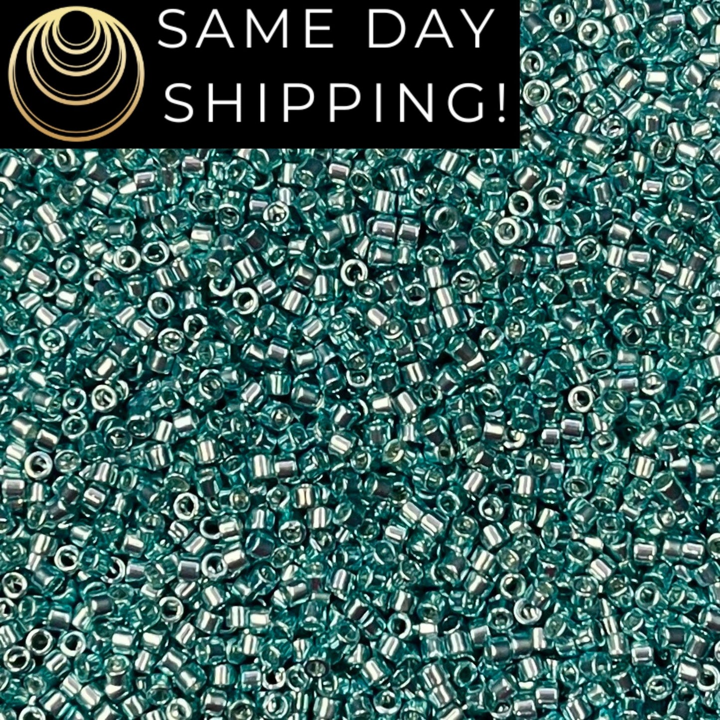 DB0415 11/0 Miyuki Delica Beads Galvanized Turquoise Green