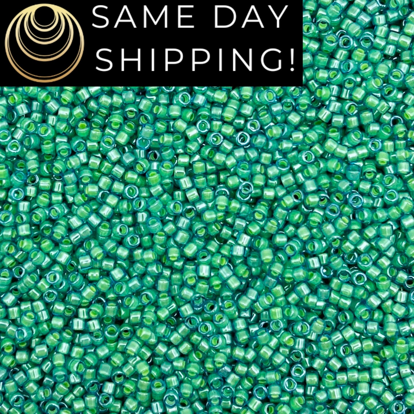 DB2053 11/0 Miyuki Delica Beads Luminous Mermaid Green