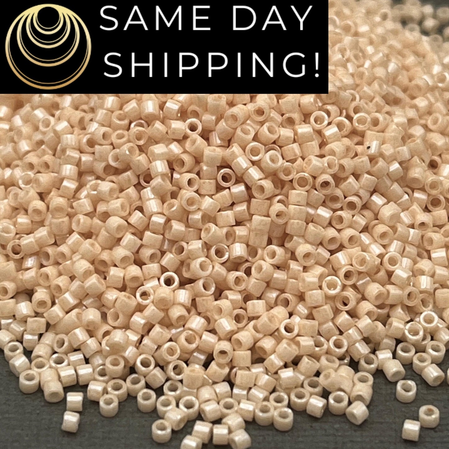 DB0204 11/0 Miyuki Delica Beads Antique Beige Ceylon