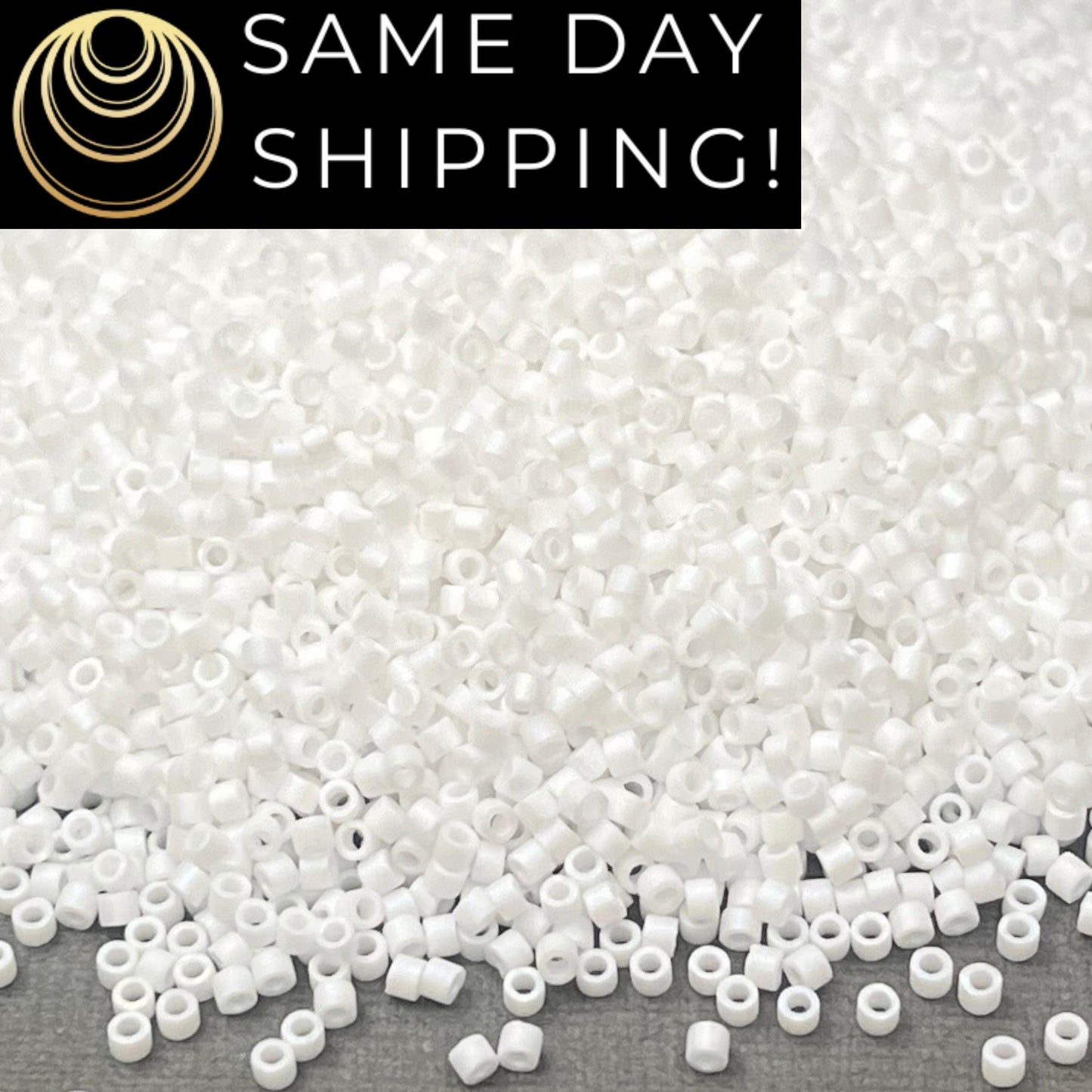 DB0351 11/0 Miyuki Delica Beads Matte White