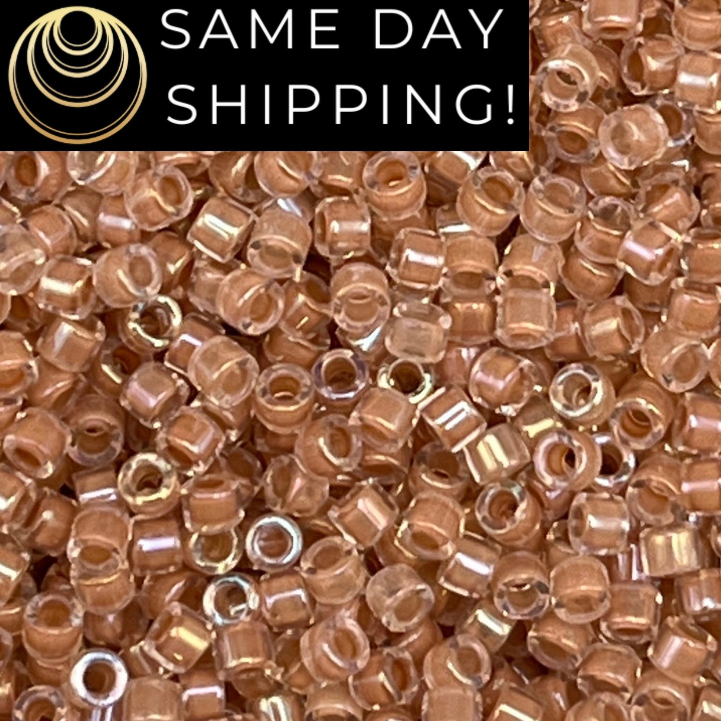 DB0069 11/0 Miyuki Delica Beads Blushed Lined Crystal AB