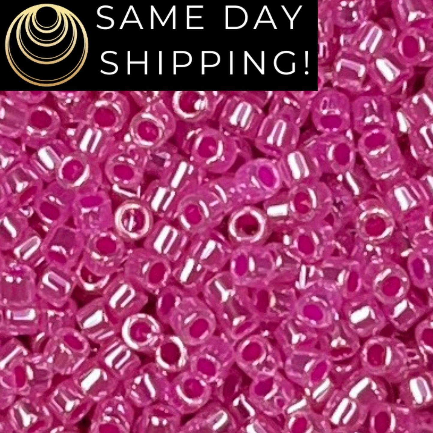 DB0247 11/0 Miyuki Delica Beads Hot Pink Ceylon