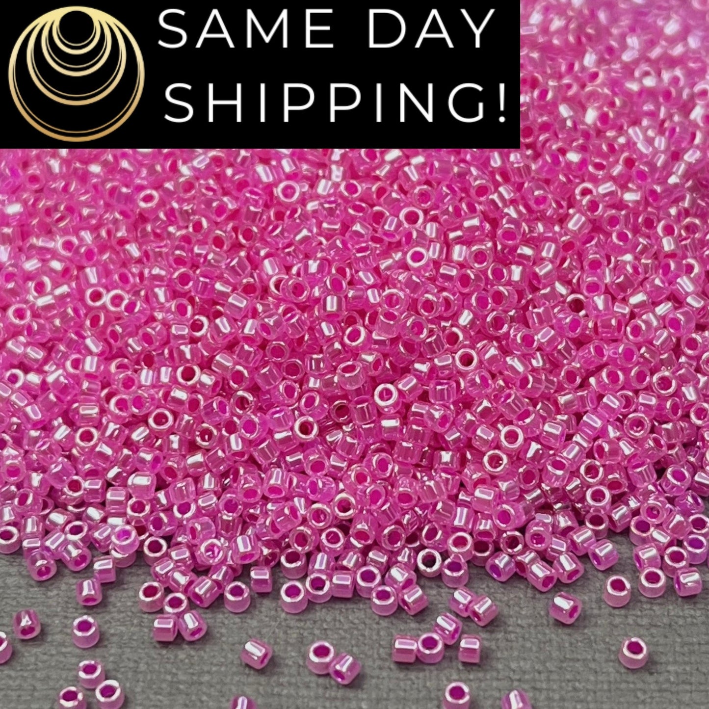 DB0247 11/0 Miyuki Delica Beads Hot Pink Ceylon