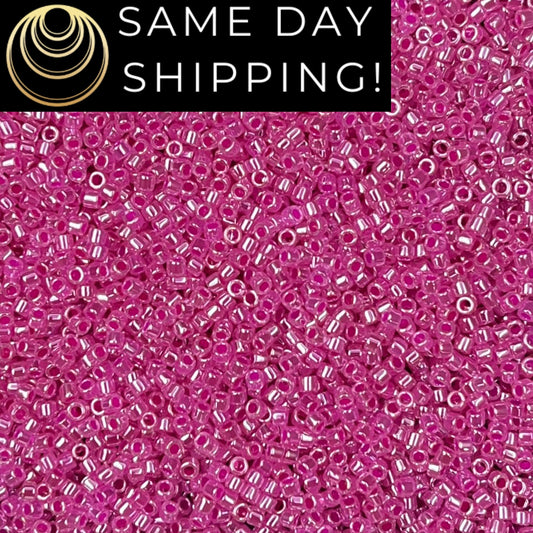DB0247 11/0 Miyuki Delica Beads Hot Pink Ceylon