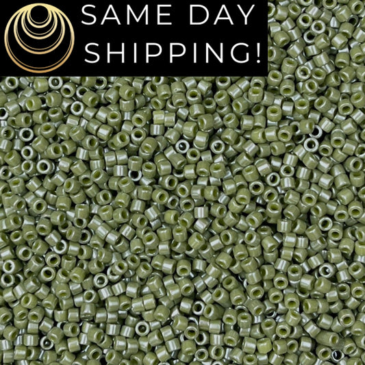 DB0263 11/0 Miyuki Delica Beads Opaque Cactus Luster