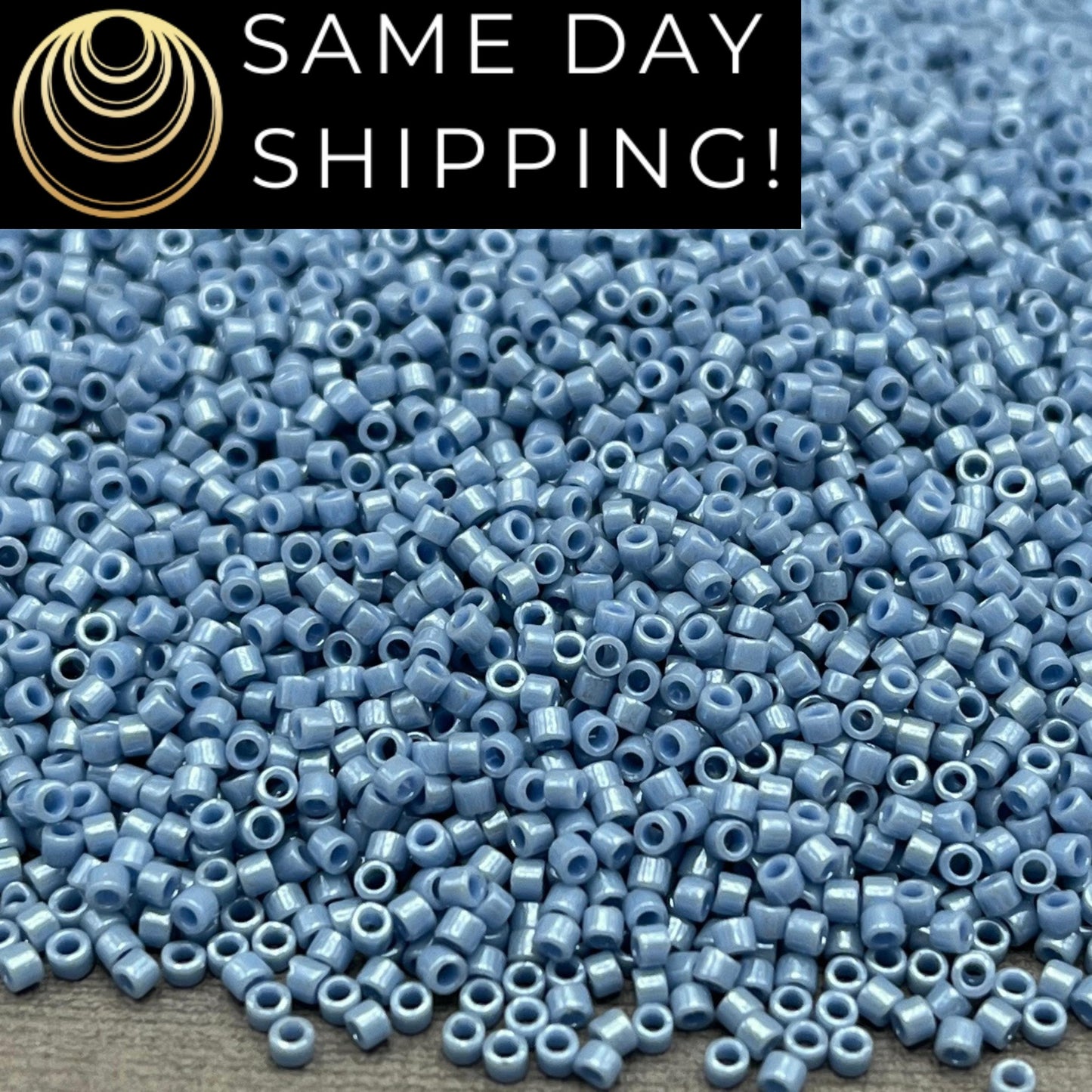 DB0266 11/0 Miyuki Delica Beads Opaque Denim Blue Luster