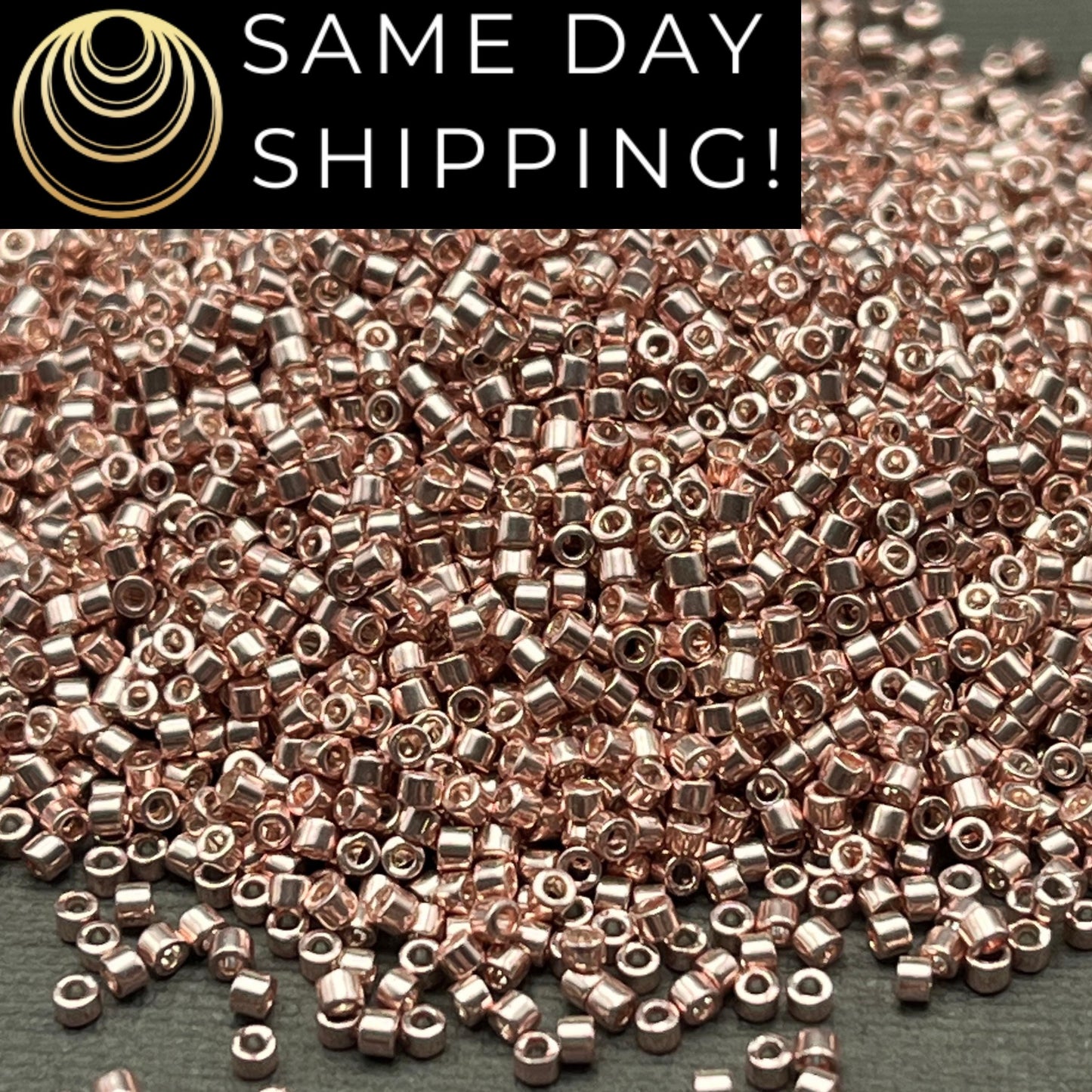 DB0418 11/0 Miyuki Delica Beads Galvanized Blush