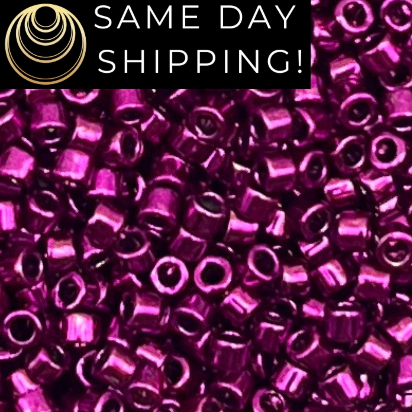 DB0463 11/0 Miyuki Delica Beads Galvanized Dark Magenta