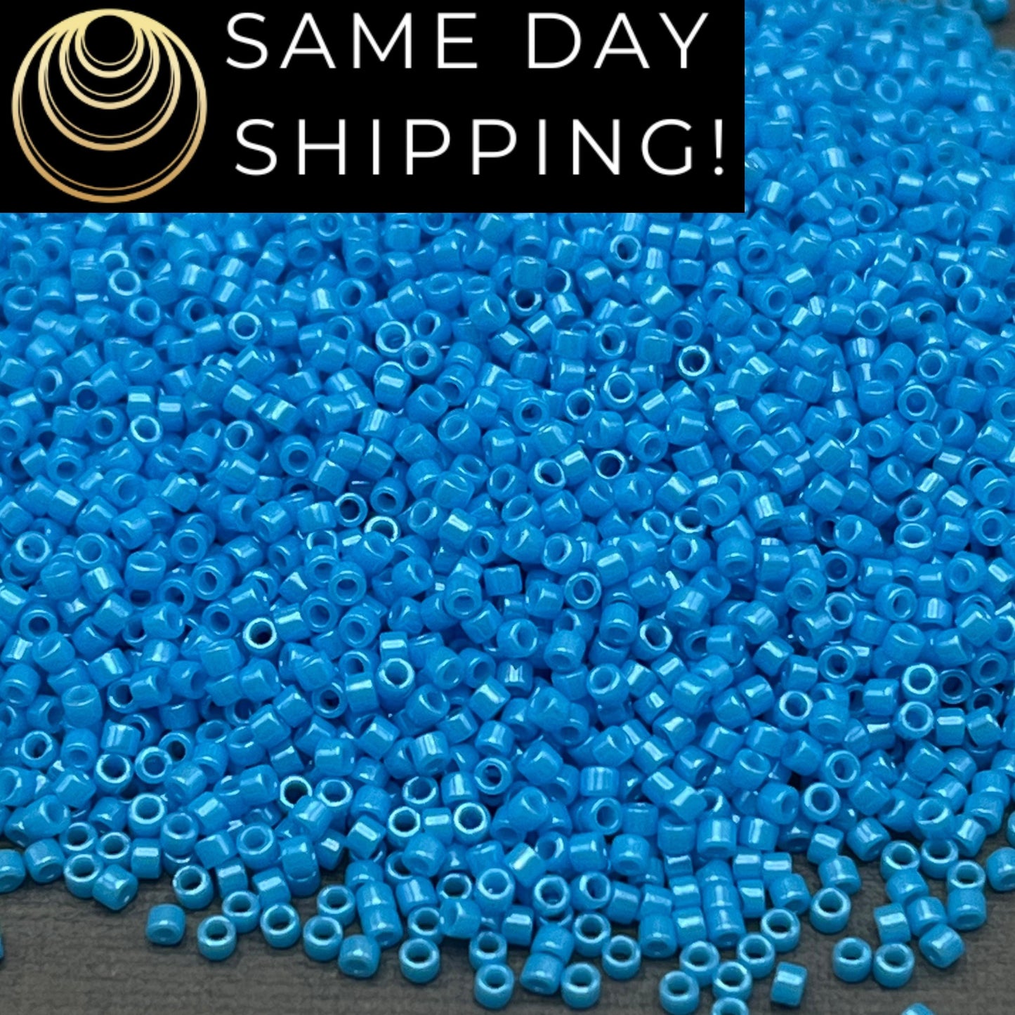 DB0659 11/0 Miyuki Delica Beads Dyed Opaque Capri Blue