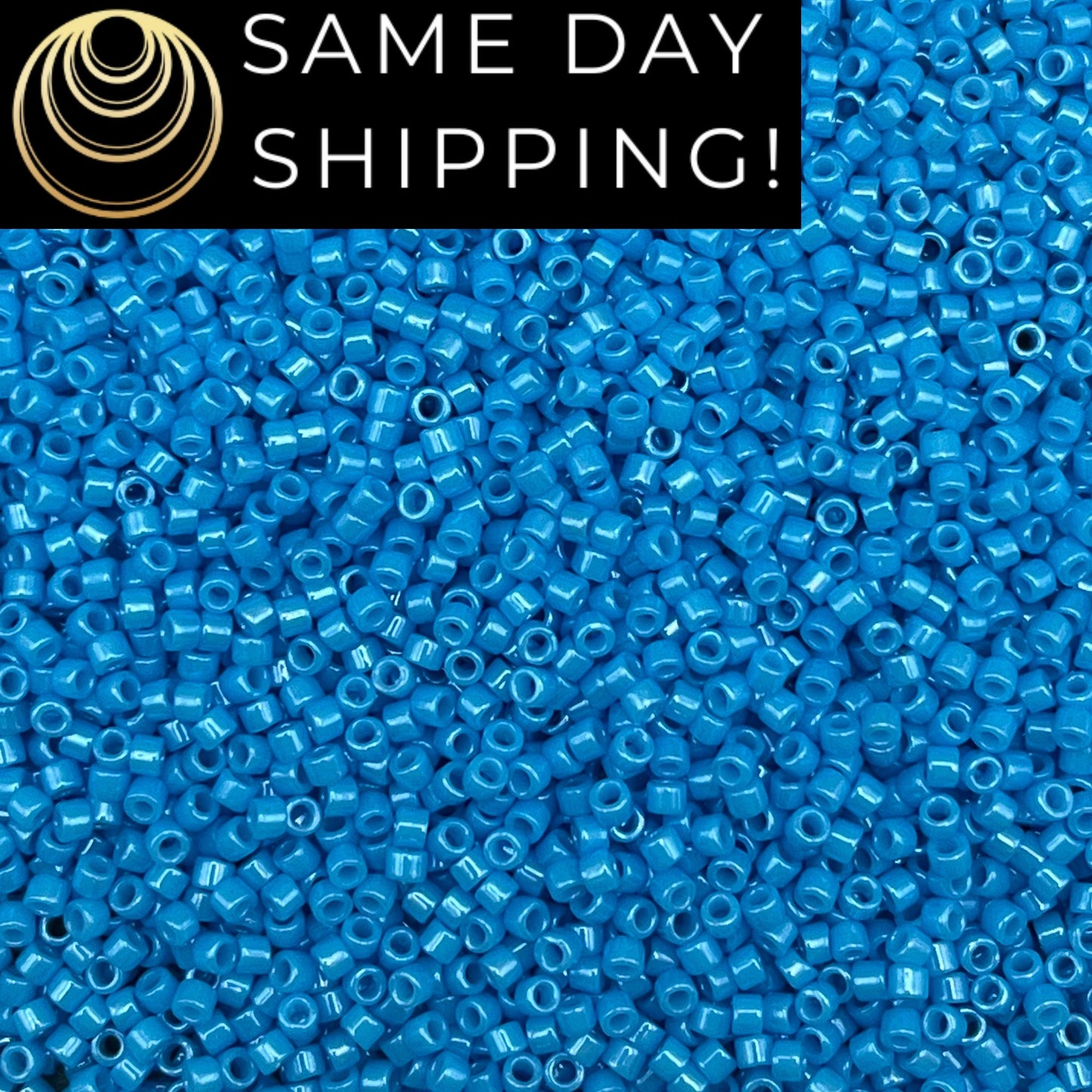DB0659 11/0 Miyuki Delica Beads Dyed Opaque Capri Blue