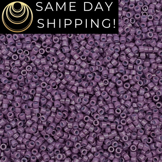 DB0660 11/0 Miyuki Delica Beads Dyed Opaque Dark Orchid