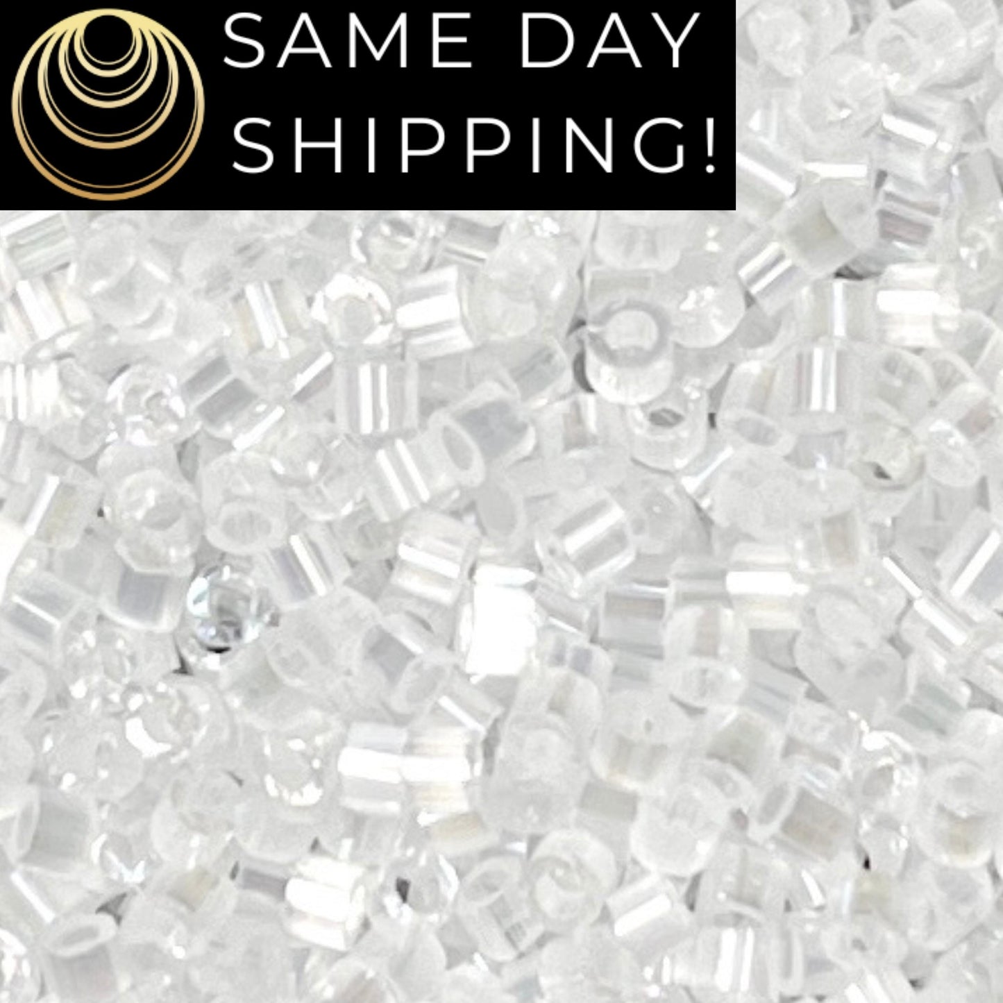 DB0670 11/0 Miyuki Delica Beads Crystal Silk Satin AB